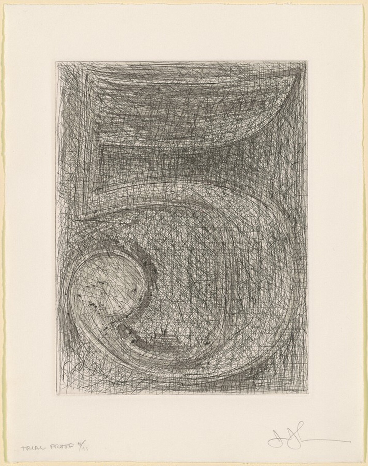 Figure 5 [trial proof 4] by Jasper Johns