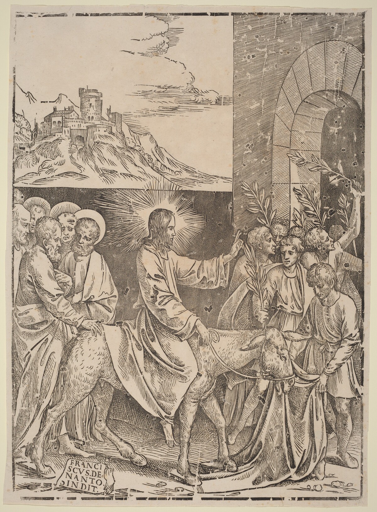Christ's Entry into Jerusalem by Francesco Denanto