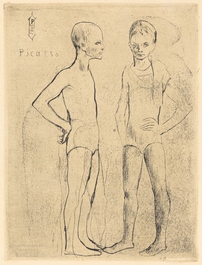 The Two Acrobats (Les deux saltimbanques)