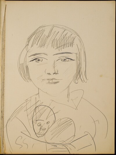 Mädchen mit Puppe (Girl with a Doll) [p. 7]