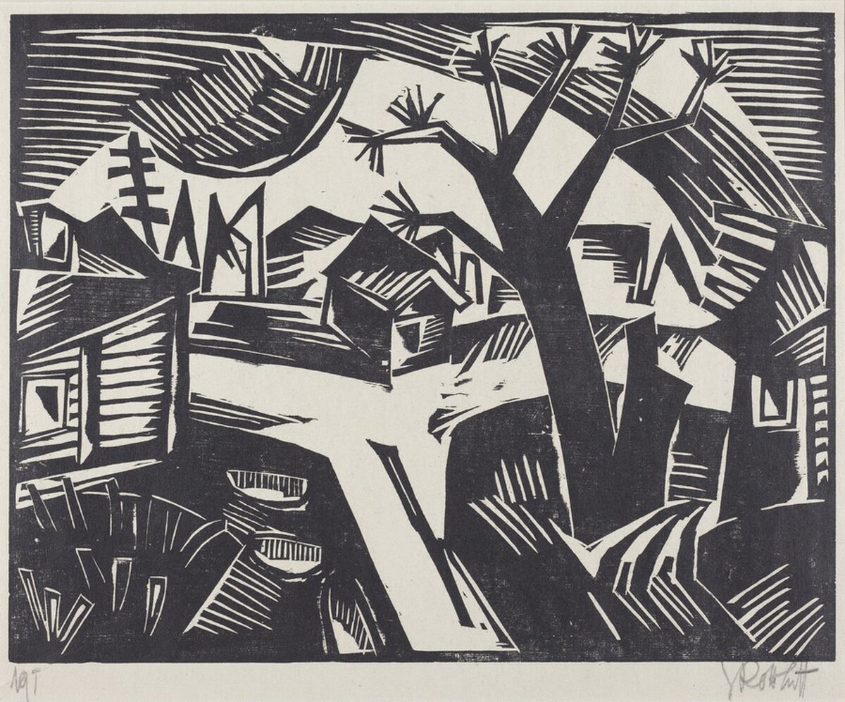 Russian Landscape (Russische Landschaft) by Karl Schmidt-Rottluff