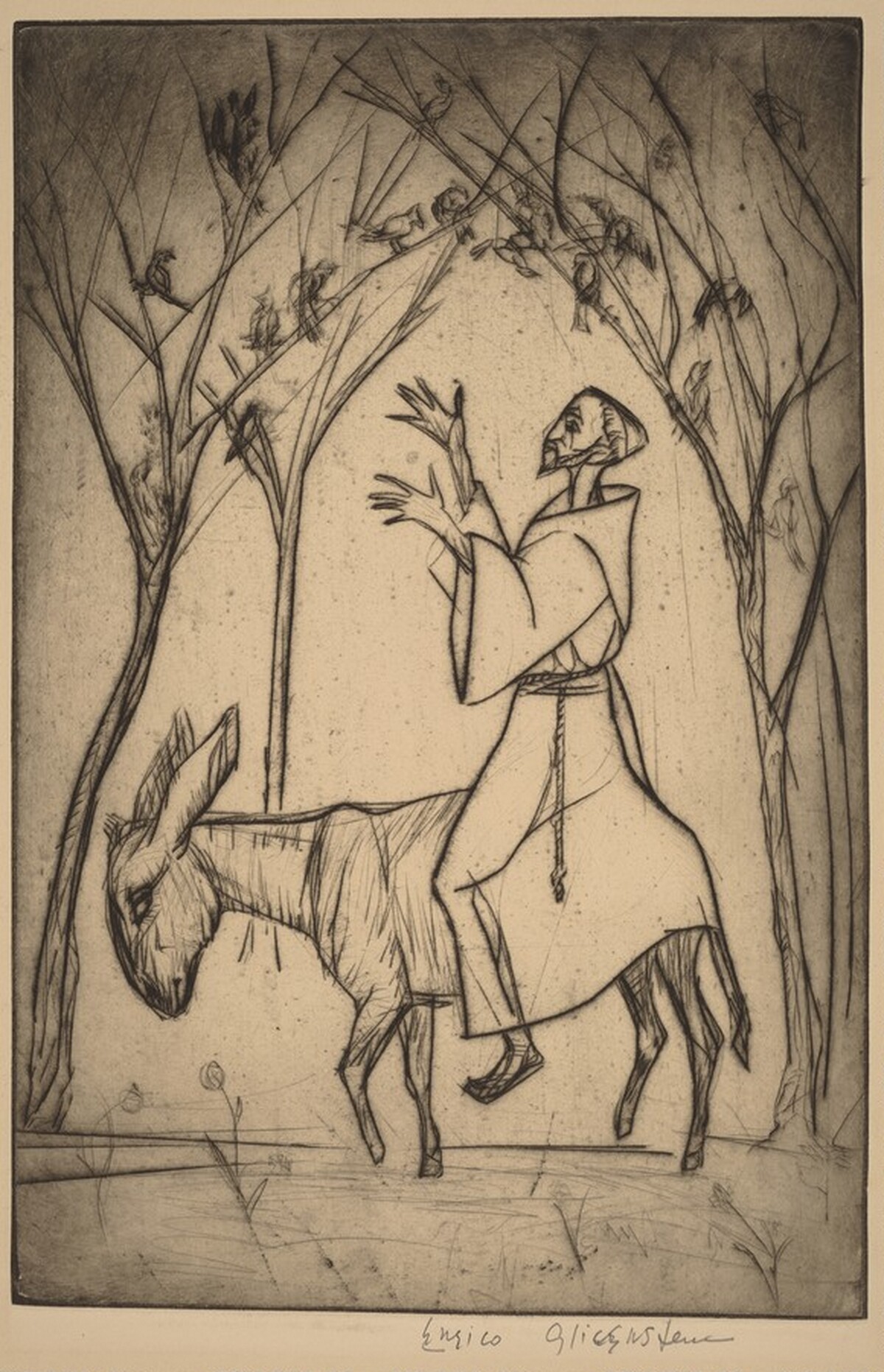 Saint Francis by Henryk Glicenstein
