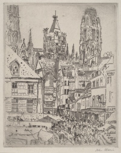 The Cathedral Near the Old Market, Rouen