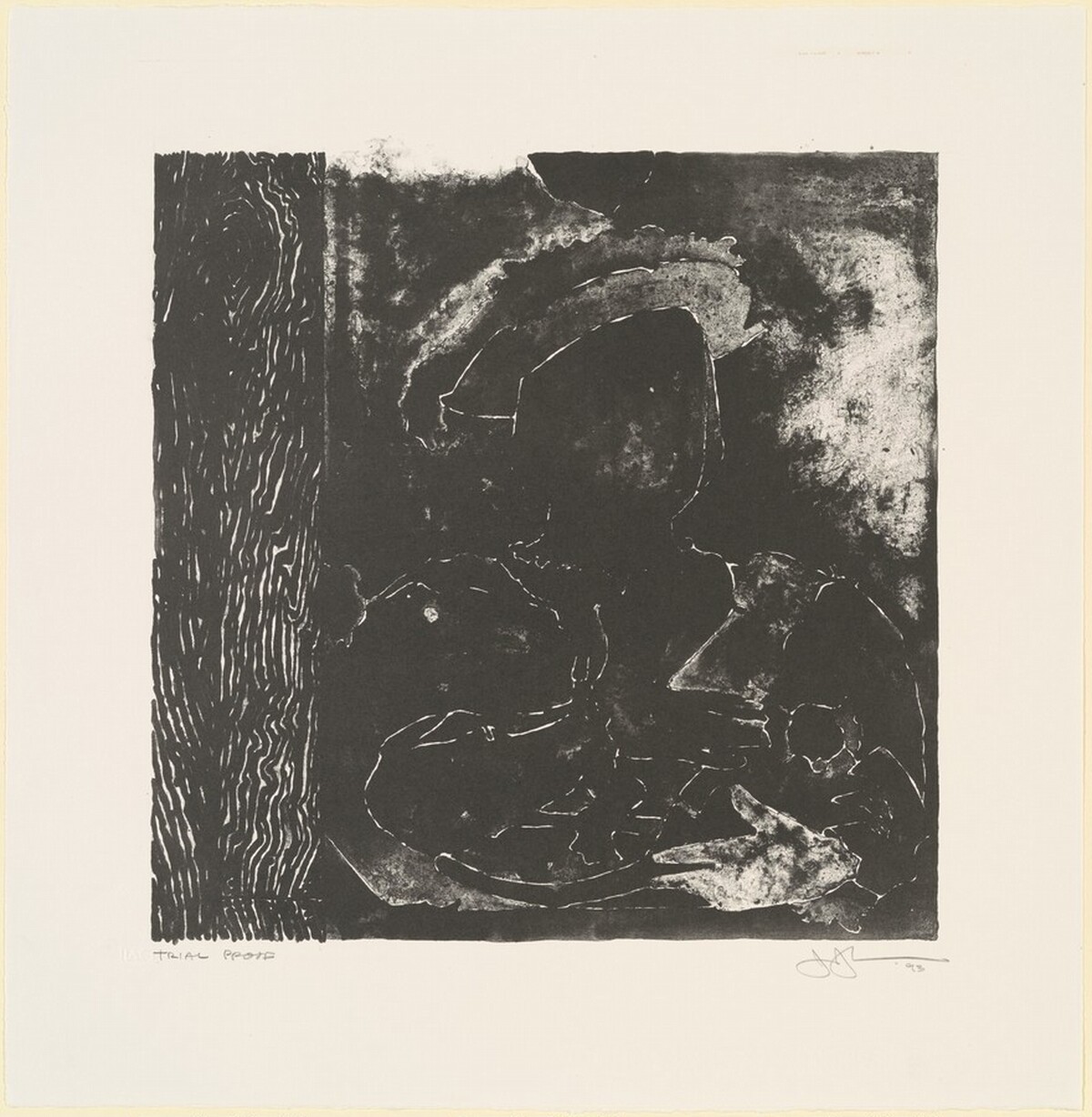 After Holbein [trial proof] by Jasper Johns