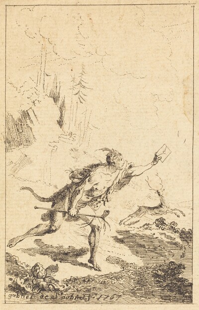Envoy to M. de Saint-Denis by M. de Belle-Isle, Prisoner [left]