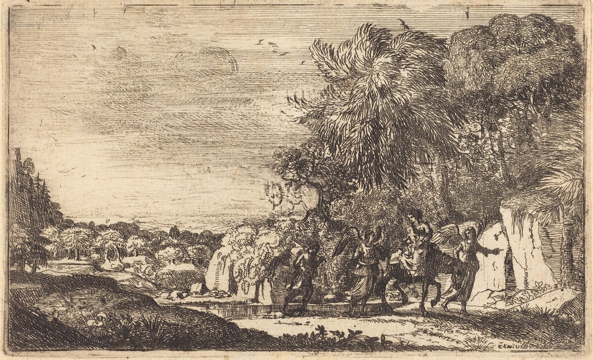 The Flight into Egypt (La fuite en Egypte) by Claude Lorrain