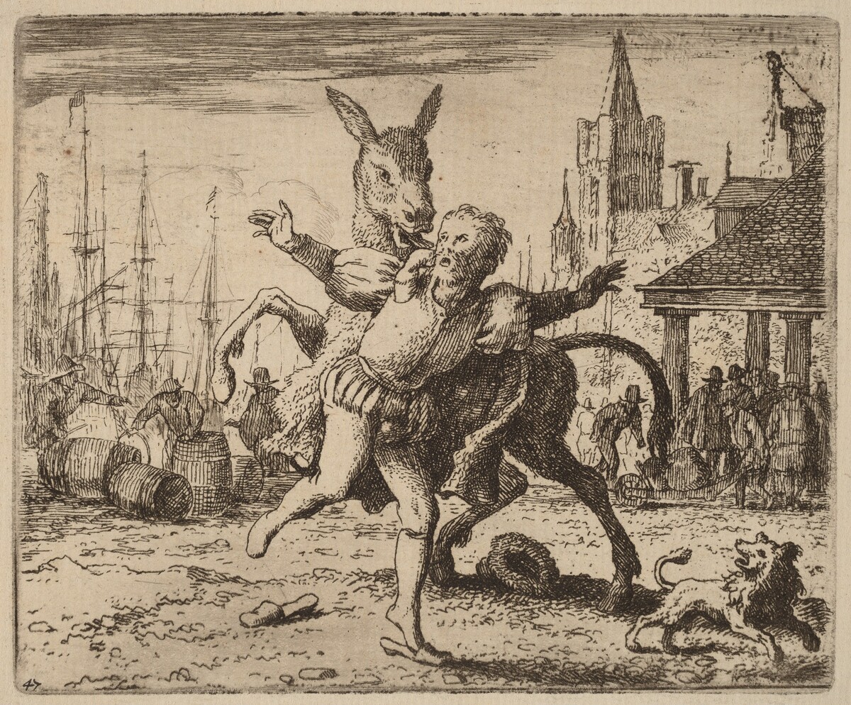 The Ass and the Hound by Allart van Everdingen