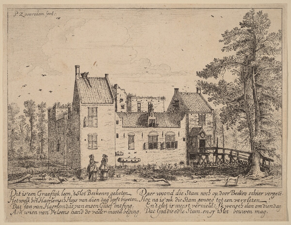 Berkenrode Castle by Pieter Jansz Saenredam