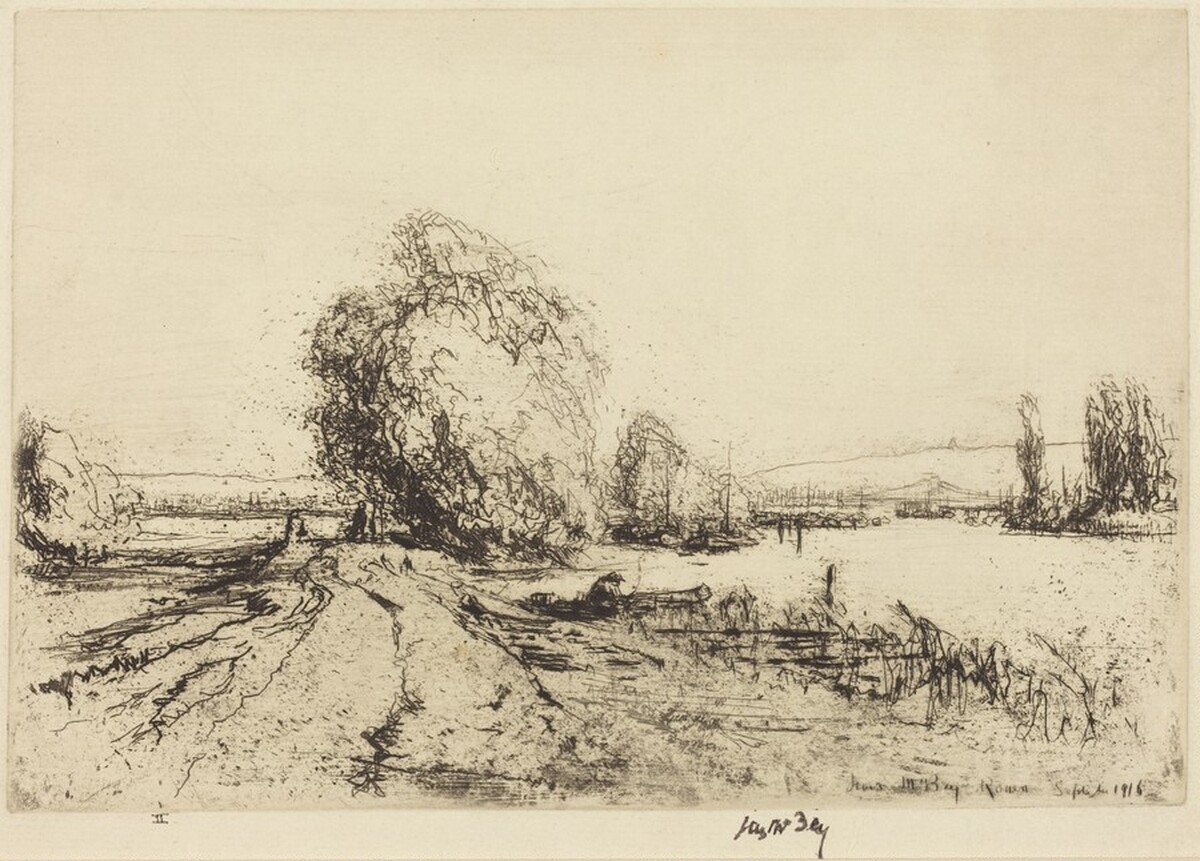 The Seine at Rouen by James McBey