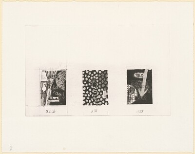 Untitled [4/4 three on one plate, not designated, unsigned]