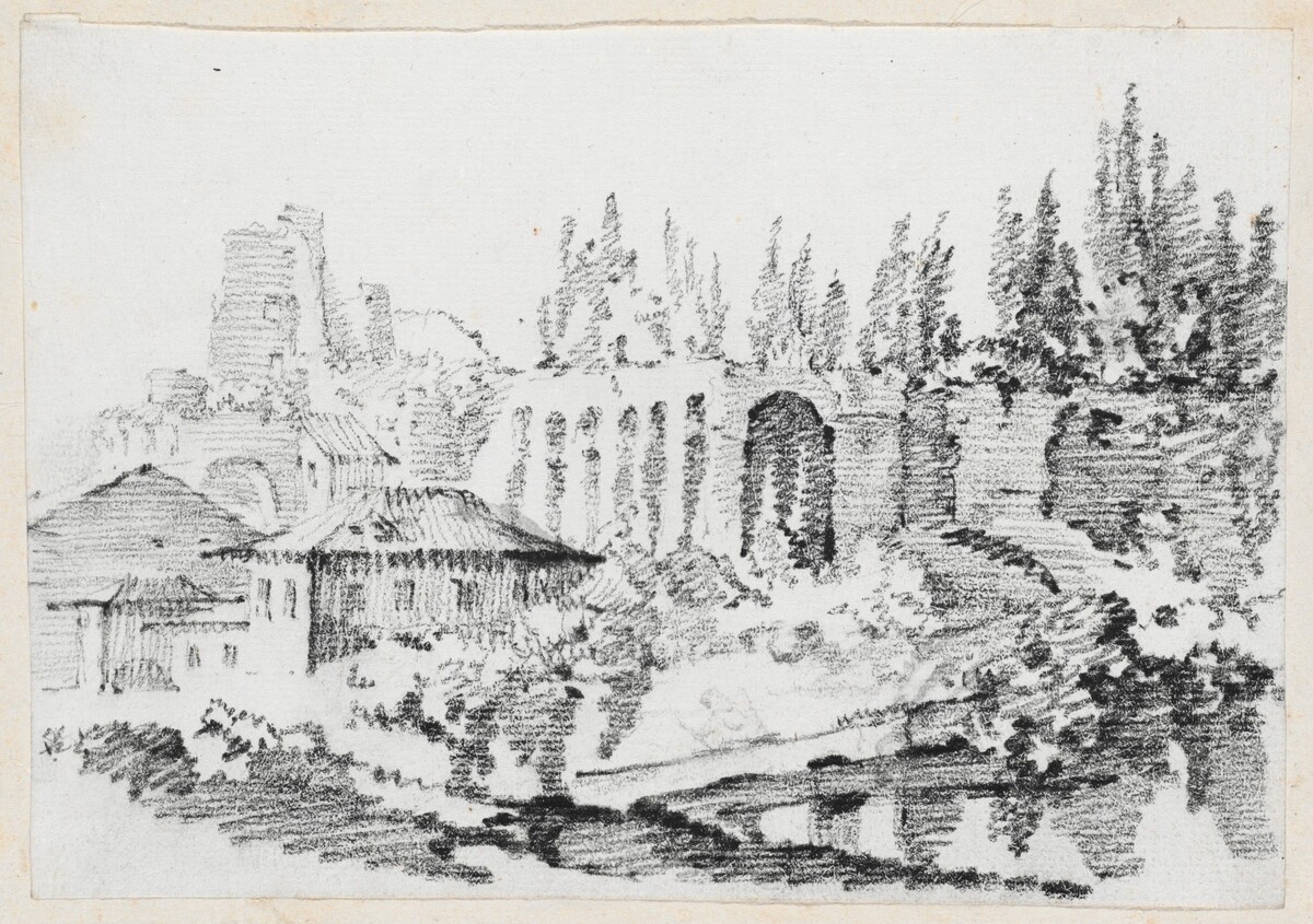 Ruins of the Imperial Palaces on the Palatine Hill by Joseph-Marie Vien