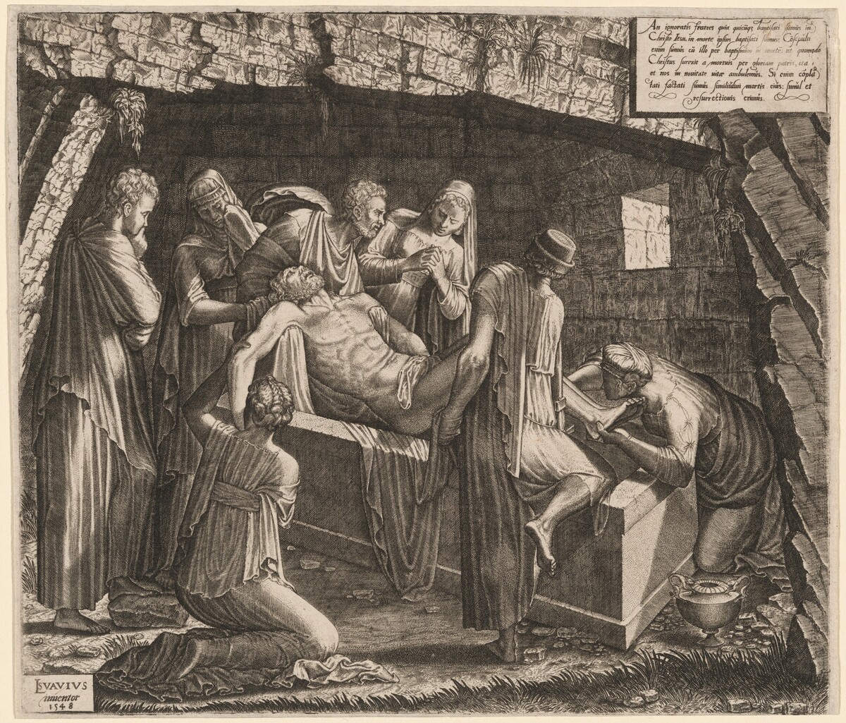 The Entombment by Lambert Suavius