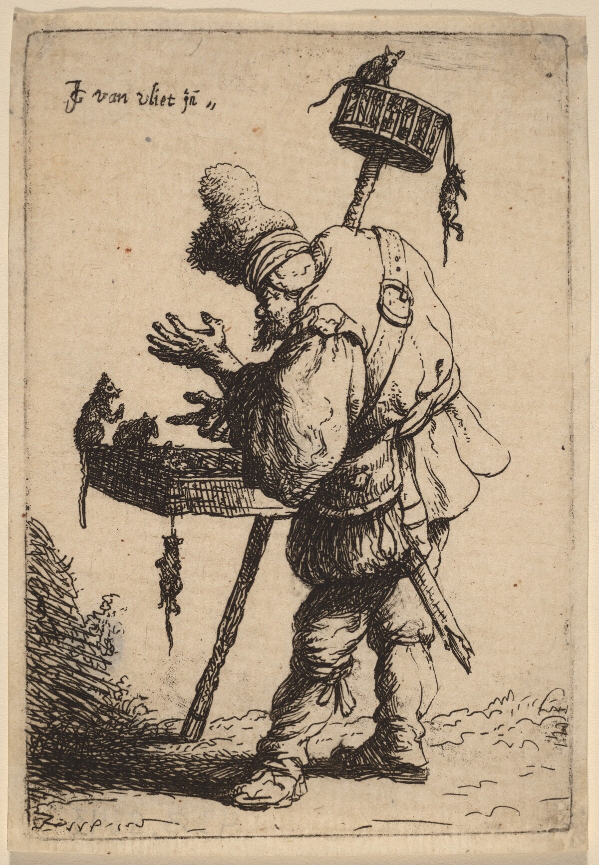 The Rat Catcher by Johannes van Vliet