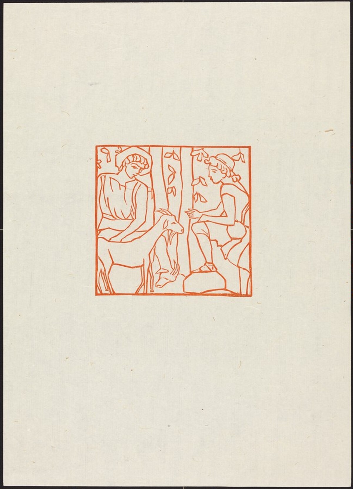 Third Eclogue: Menalcas and Damoetas (Menalcas et Damoetas) by Aristide Maillol
