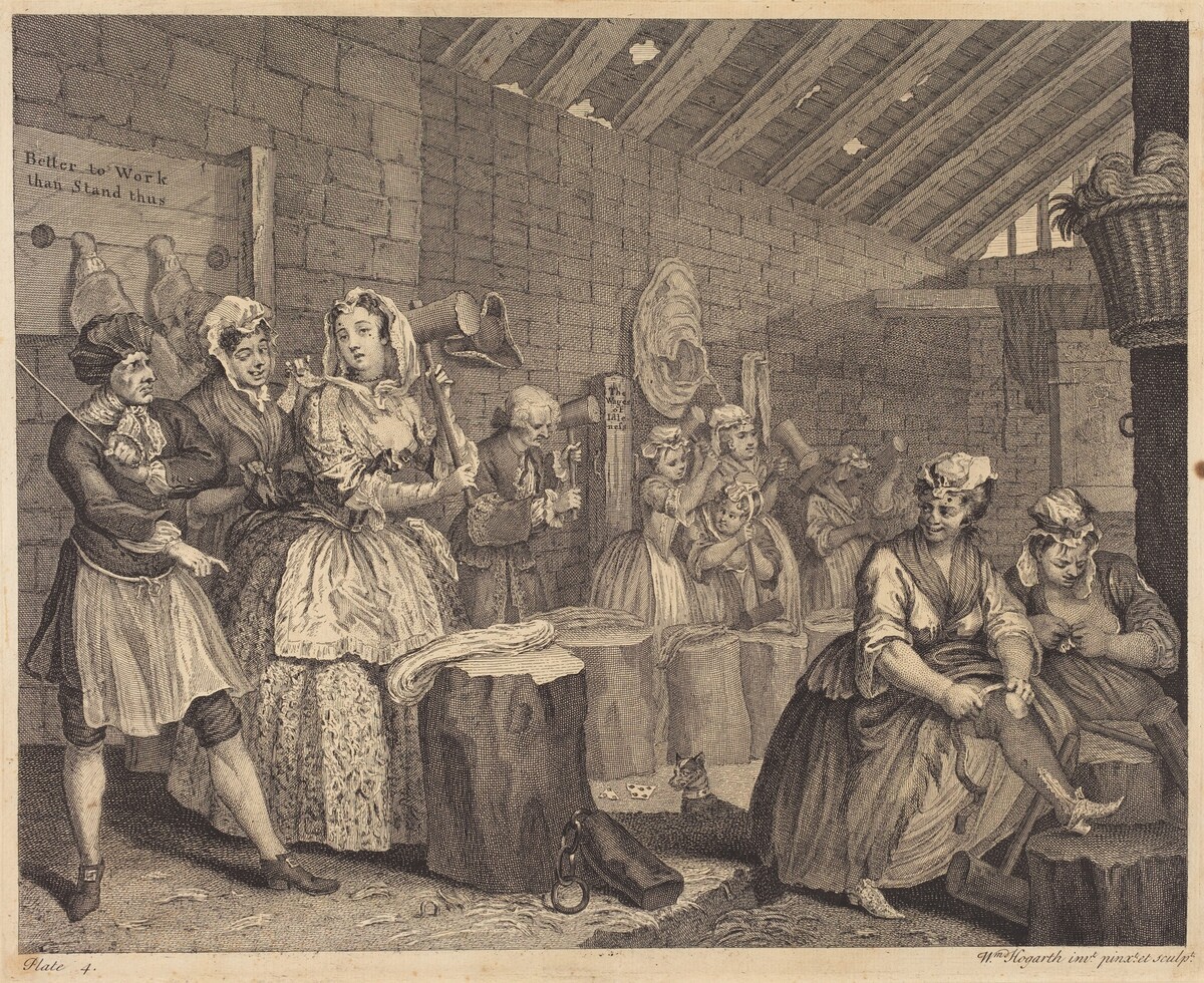 A Harlot's Progress: pl.4 by William Hogarth