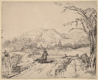 Landscape with Sportsman and Dog
