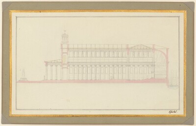 Longitudinal Section of a Cathedral for Berlin