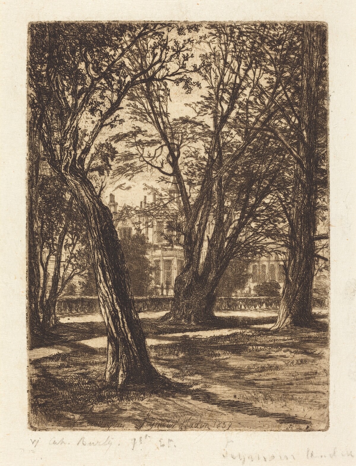 Kensington Gardens (The Small Plate) by Francis Seymour Haden