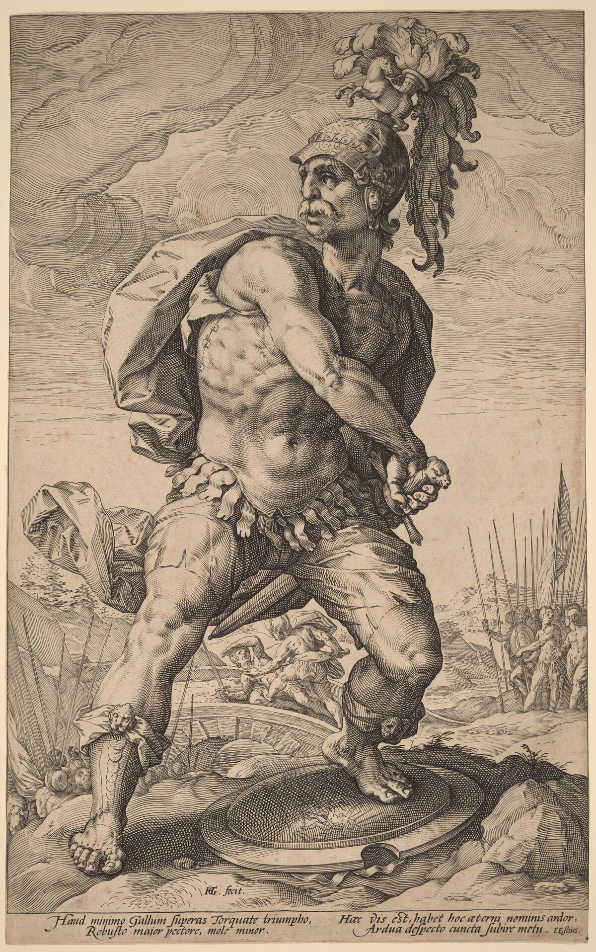Titus Manlius Torquatus by Hendrik Goltzius