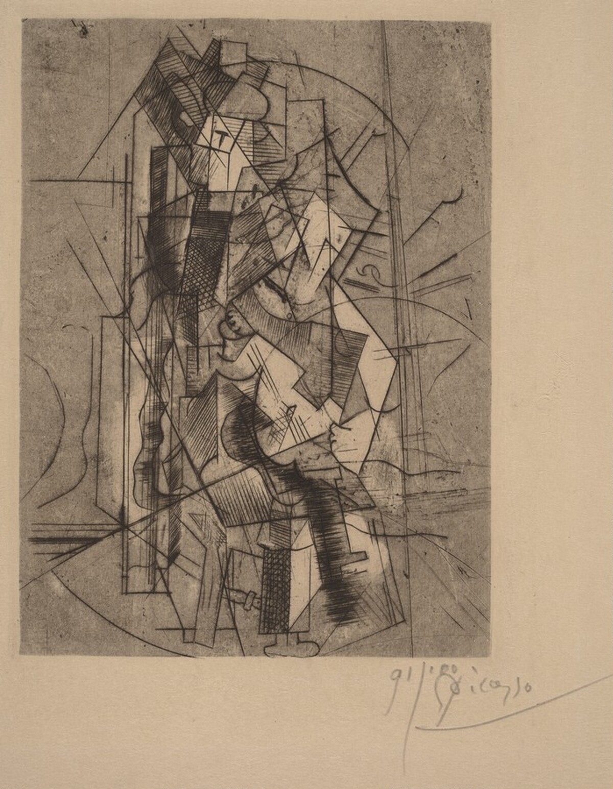 Man with Guitar (L'homme a la guitare) by Pablo Picasso