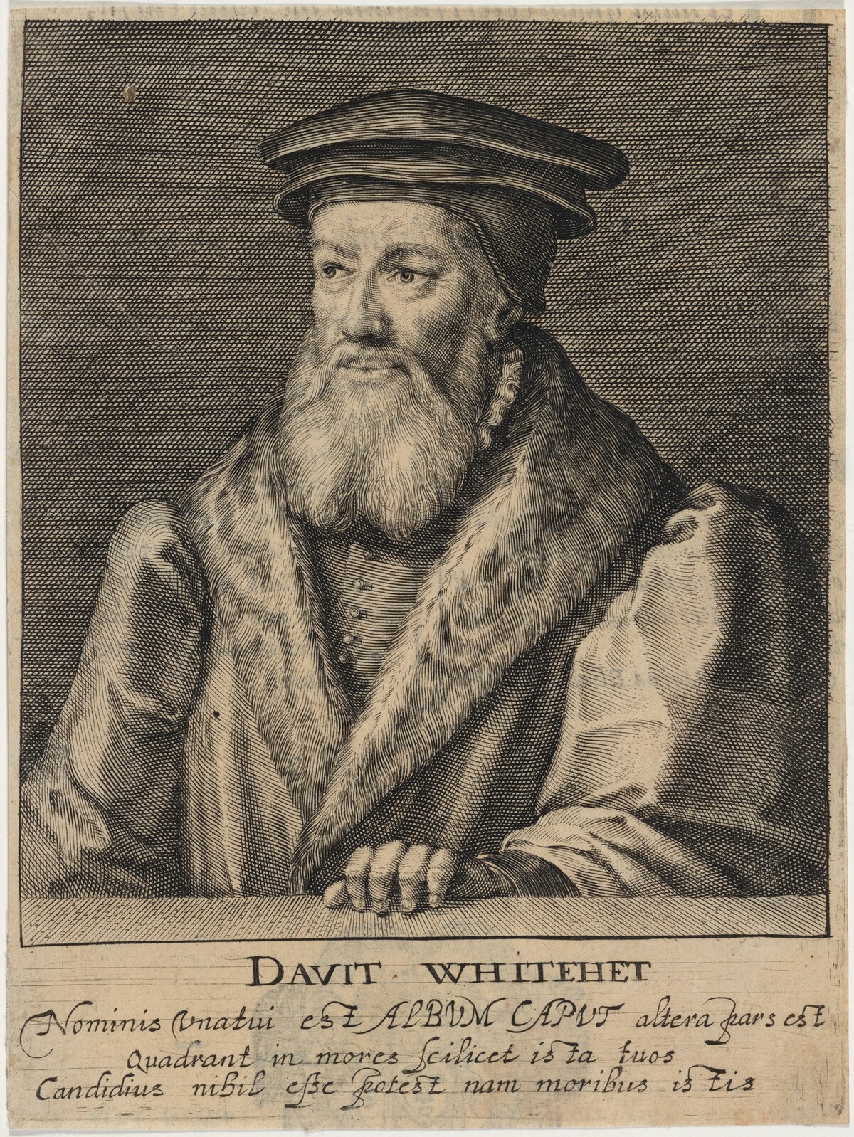 David Whitehead, D.D., Chaplain to Anne Boleyn by Willem de Passe and Magdalena de Passe