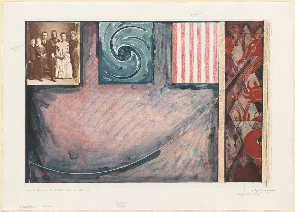 Untitled [working proof] by Jasper Johns