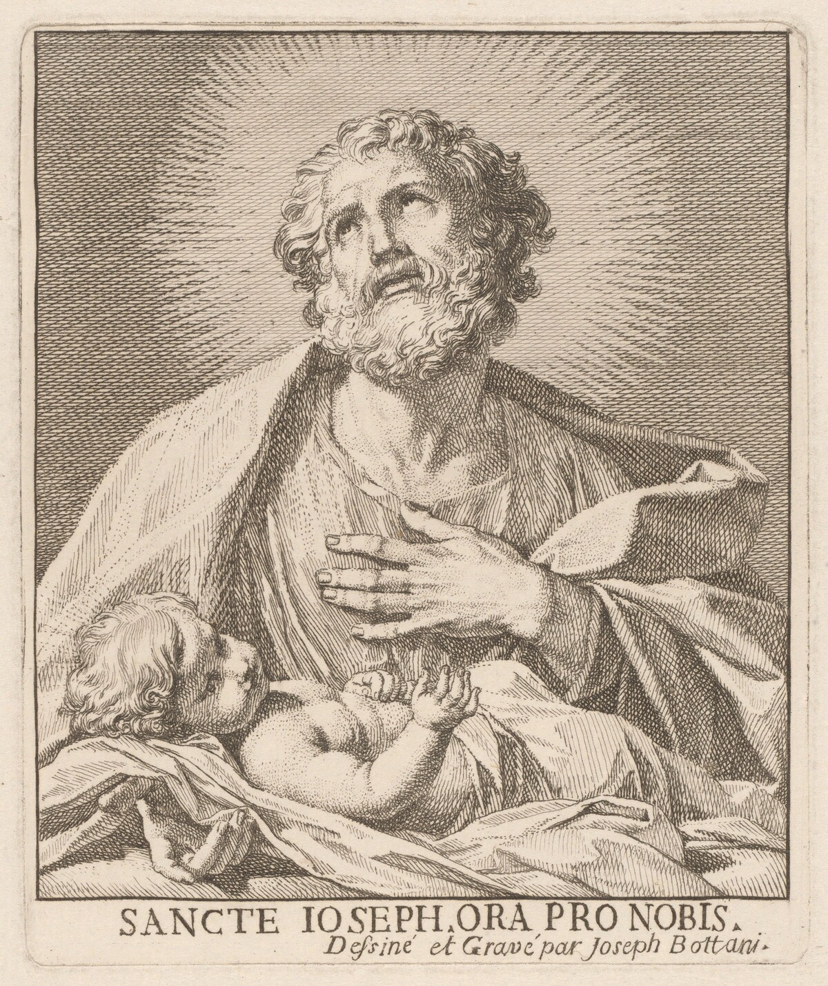 Saint Joseph and the Infant Jesus by Giuseppe Bottani