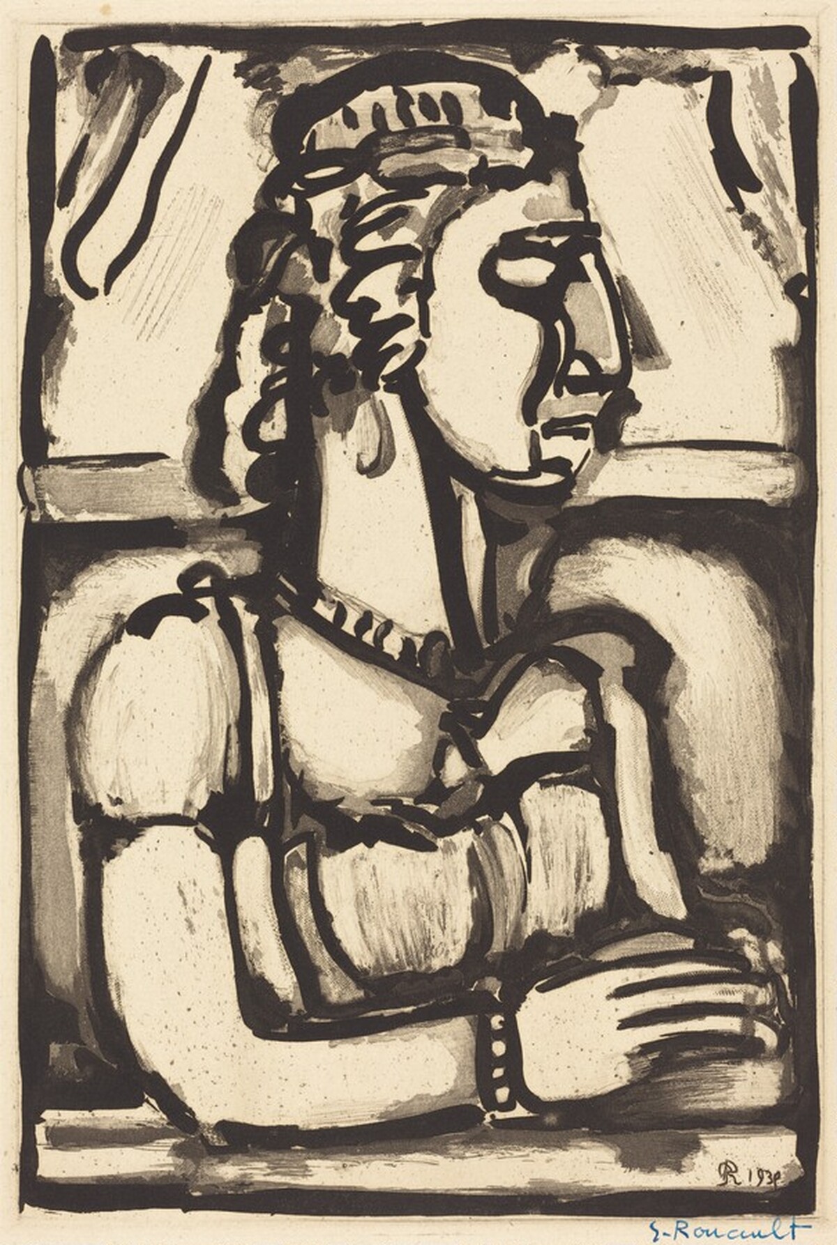 Dame a la Huppe by Georges Rouault