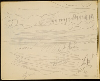 Meereslandschaft, Farbangaben (Seascape with Notations) [p. 108]