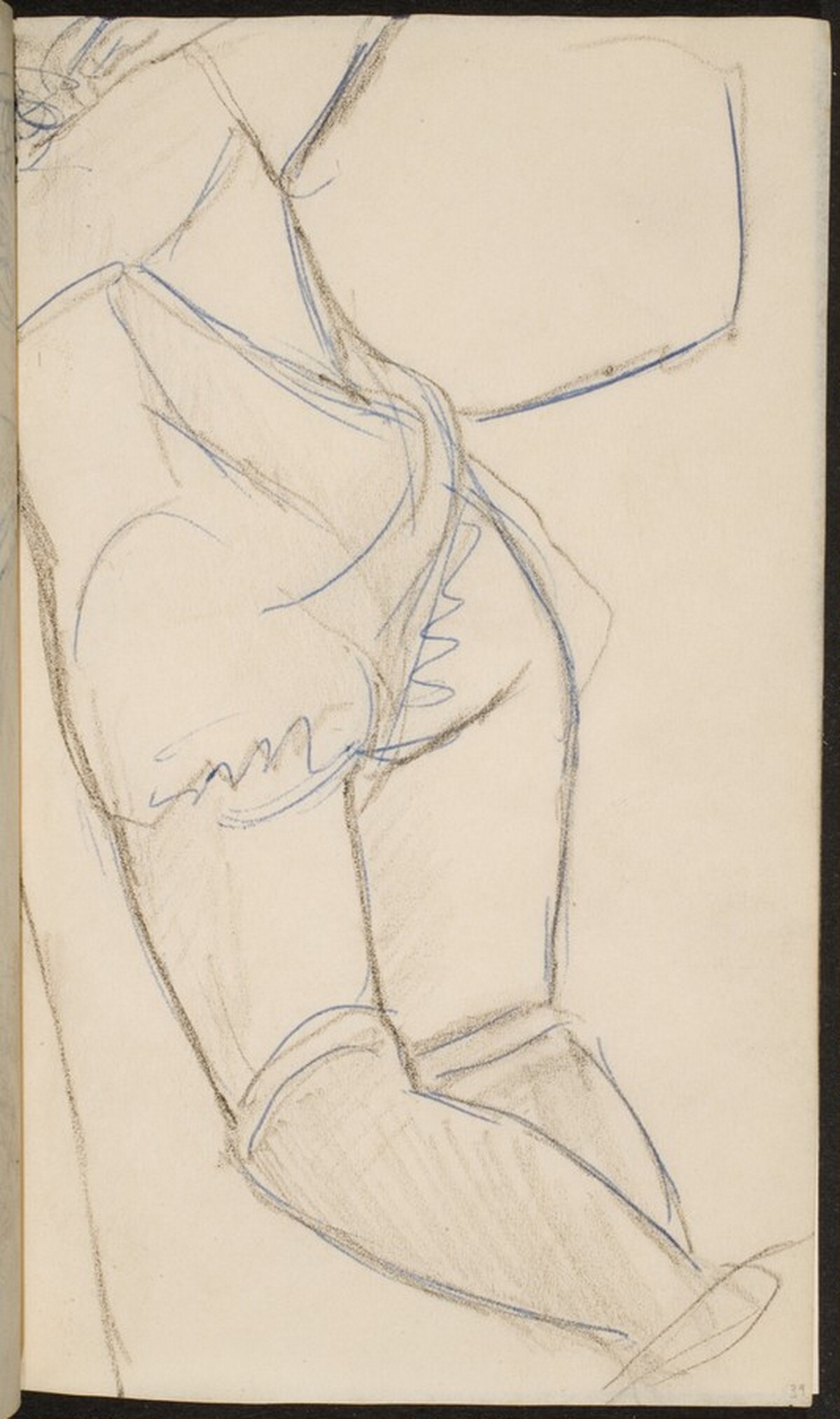 liegende Frau mit in Strümpfen (Woman in Stockings) [p. 39] by Max Beckmann