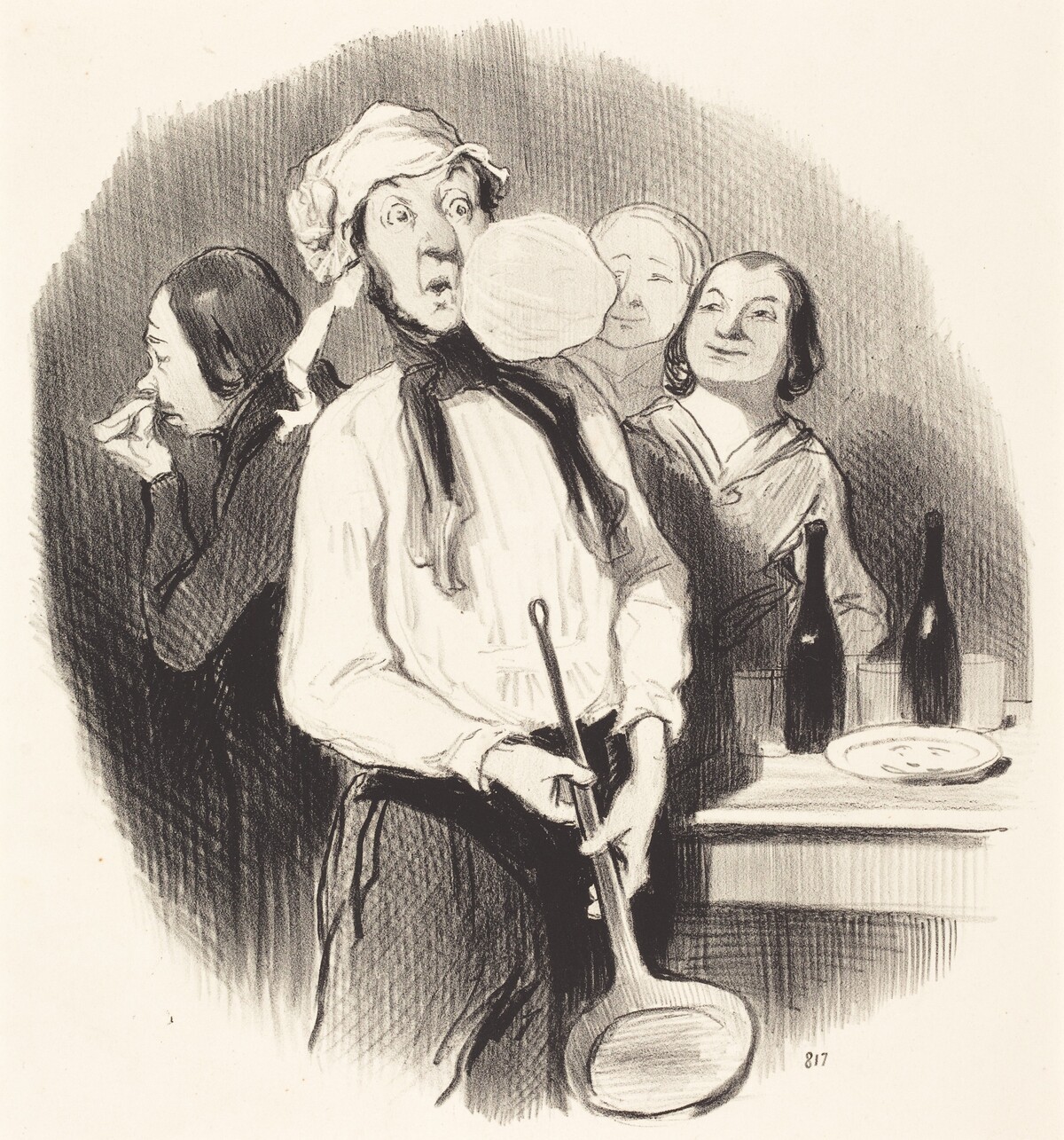 Les Crêpes by Honoré Daumier