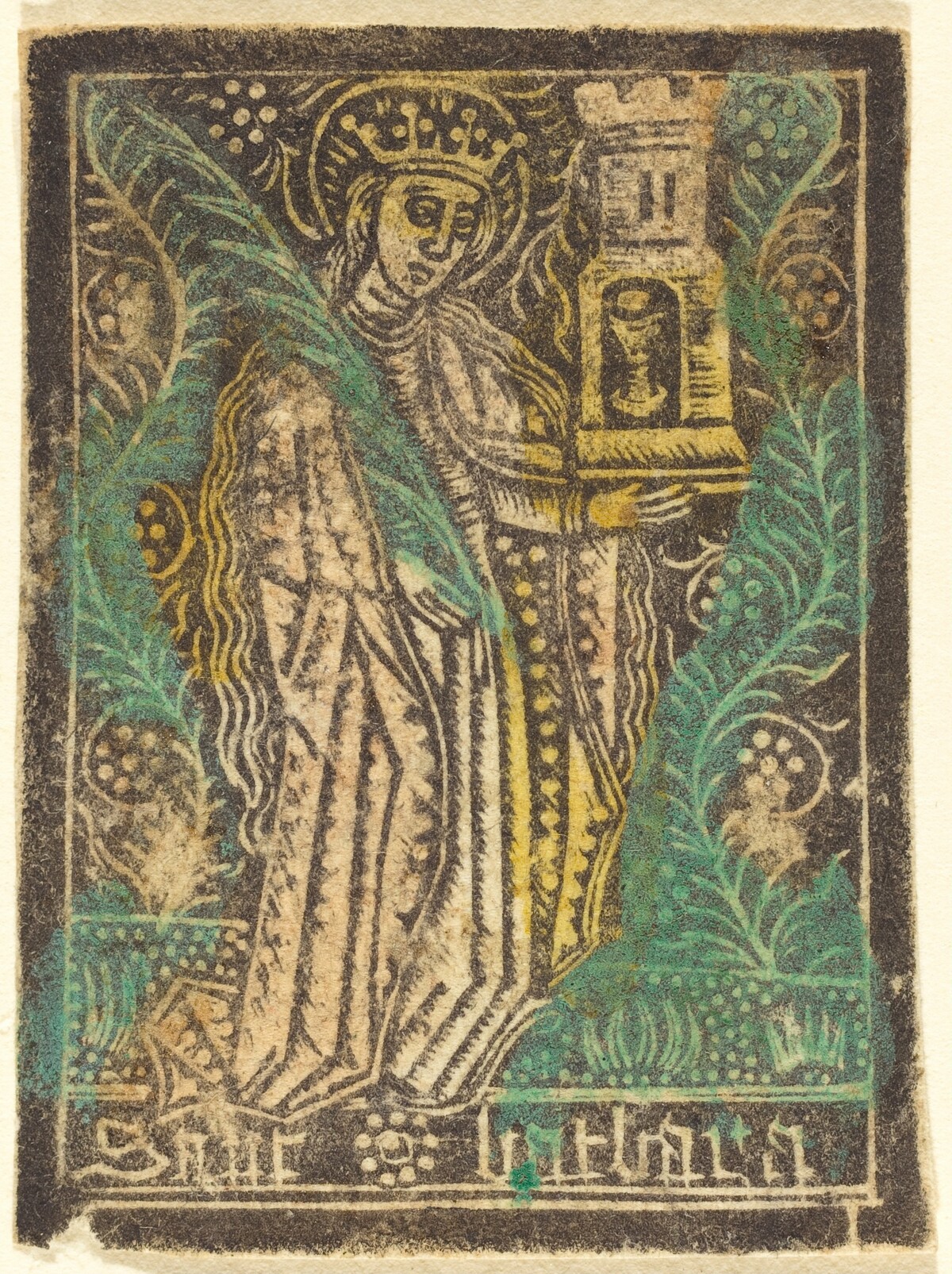 Saint Barbara by Workshop of Master of the Aachen Madonna