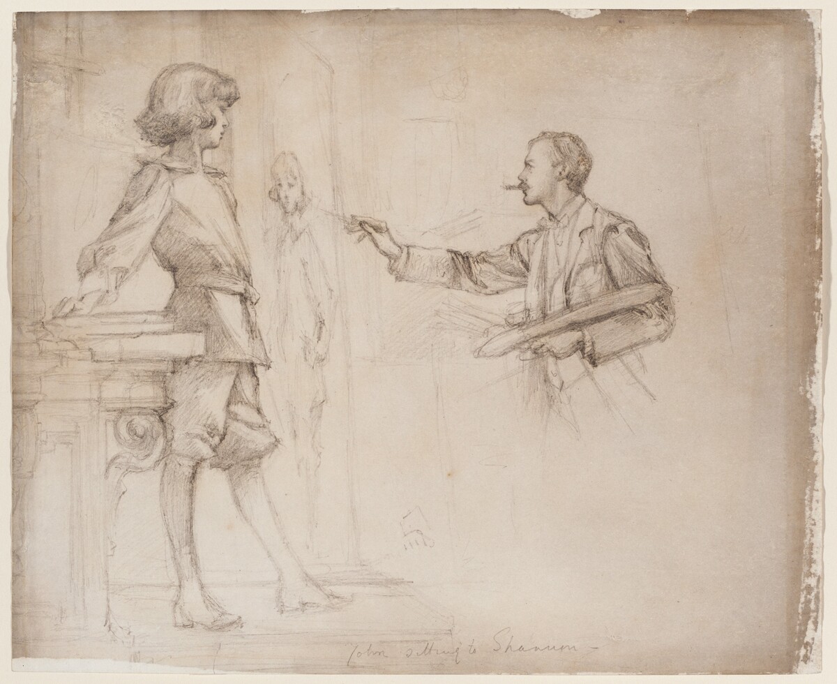 James Jebusa Shannon Painting a Portrait of the Young John Manners by Violet Manners, Marchioness of Granby