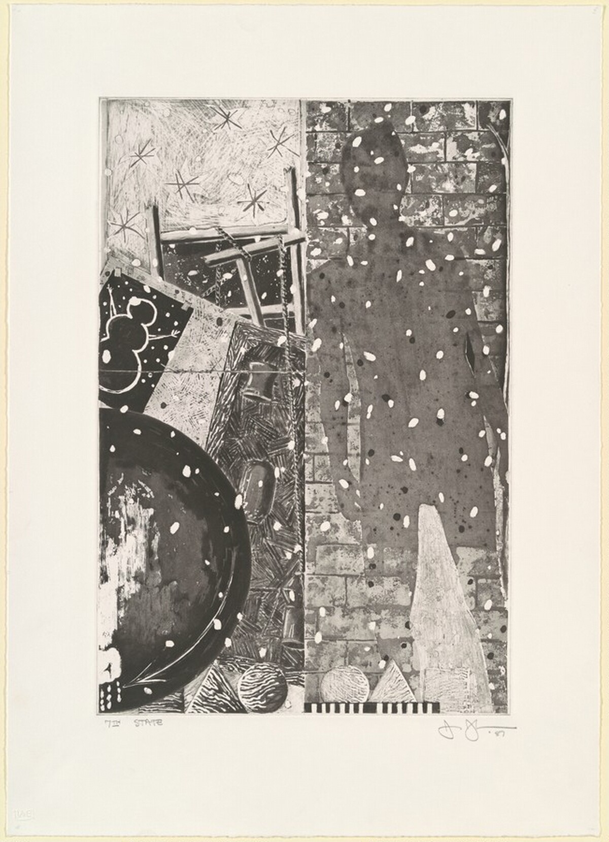The Seasons (Winter) [state proof of 7th state] by Jasper Johns