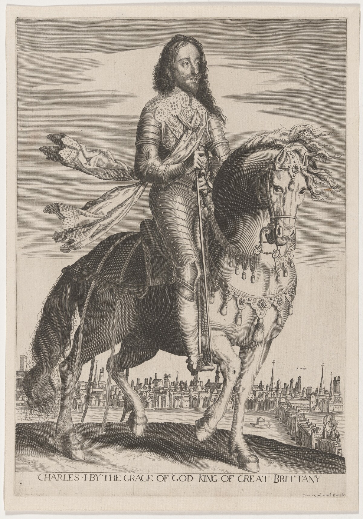 Charles I on Horseback by Pierre Daret de Cazeneuve (publisher)