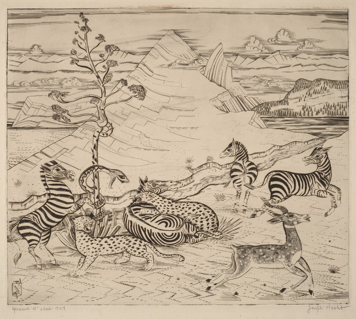 The Fierce Battle (Bataille féroce) by Joseph Hecht