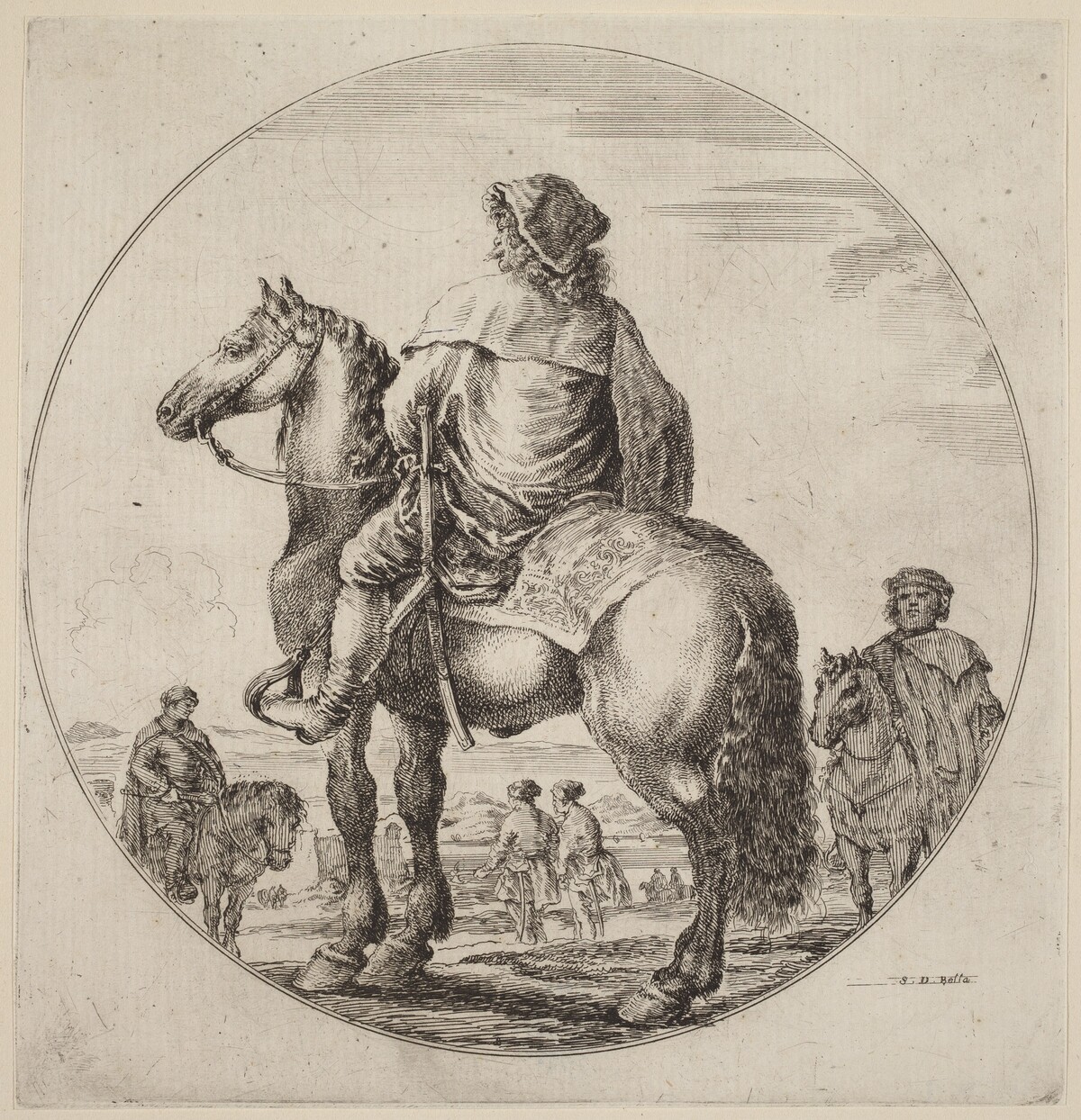 Hungarian Cavalier by Stefano Della Bella