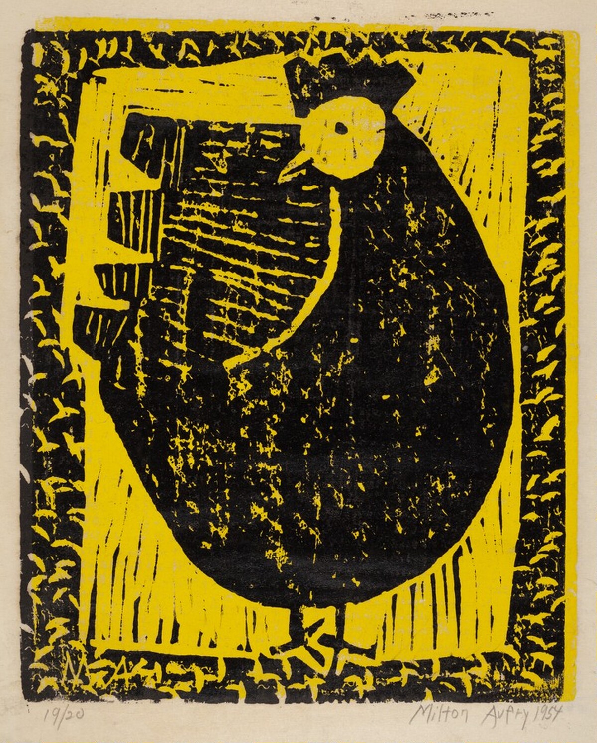 Hen by Milton Avery