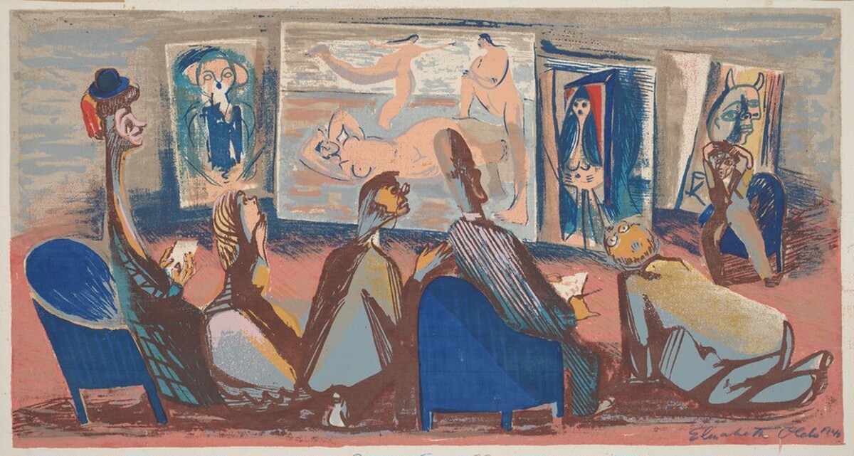 Picasso Study Club by Elizabeth Olds
