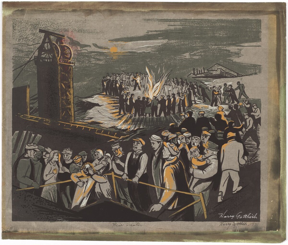Mine Disaster by Harry Gottlieb