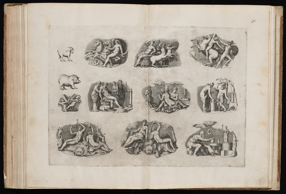 Fragments from Ancient Cameos in the Grimani Collection [Plate III] by Enea Vico