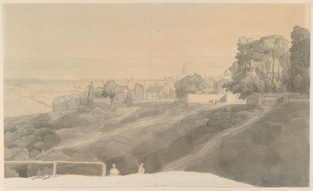 Hampstead Heath, Evening Light by Francis Towne