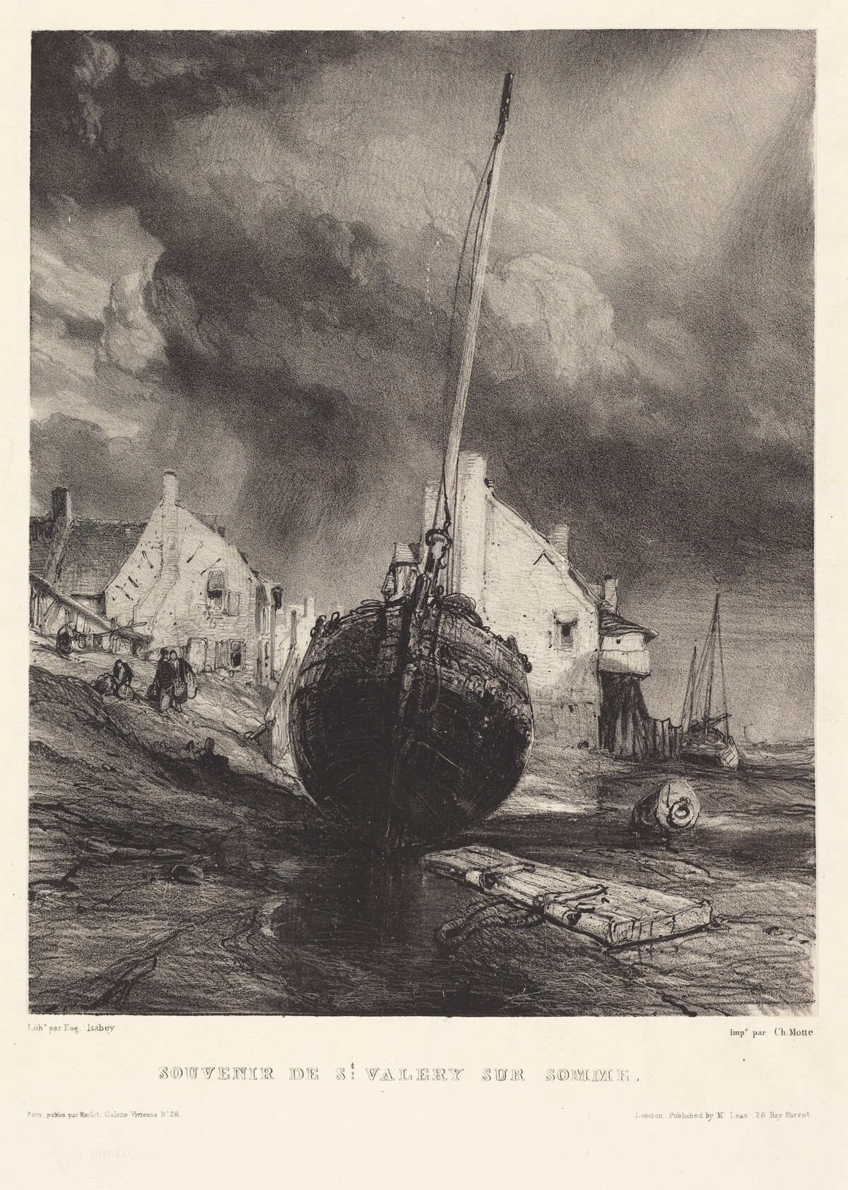 Souvenir de St. Valéry sur Somme by Eugène Isabey