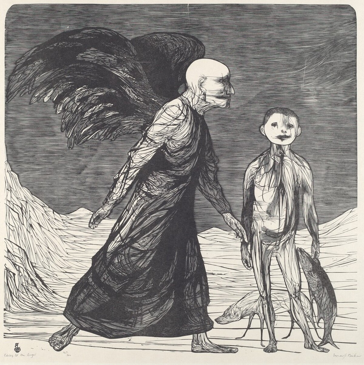 Tobias and the Angel by Leonard Baskin