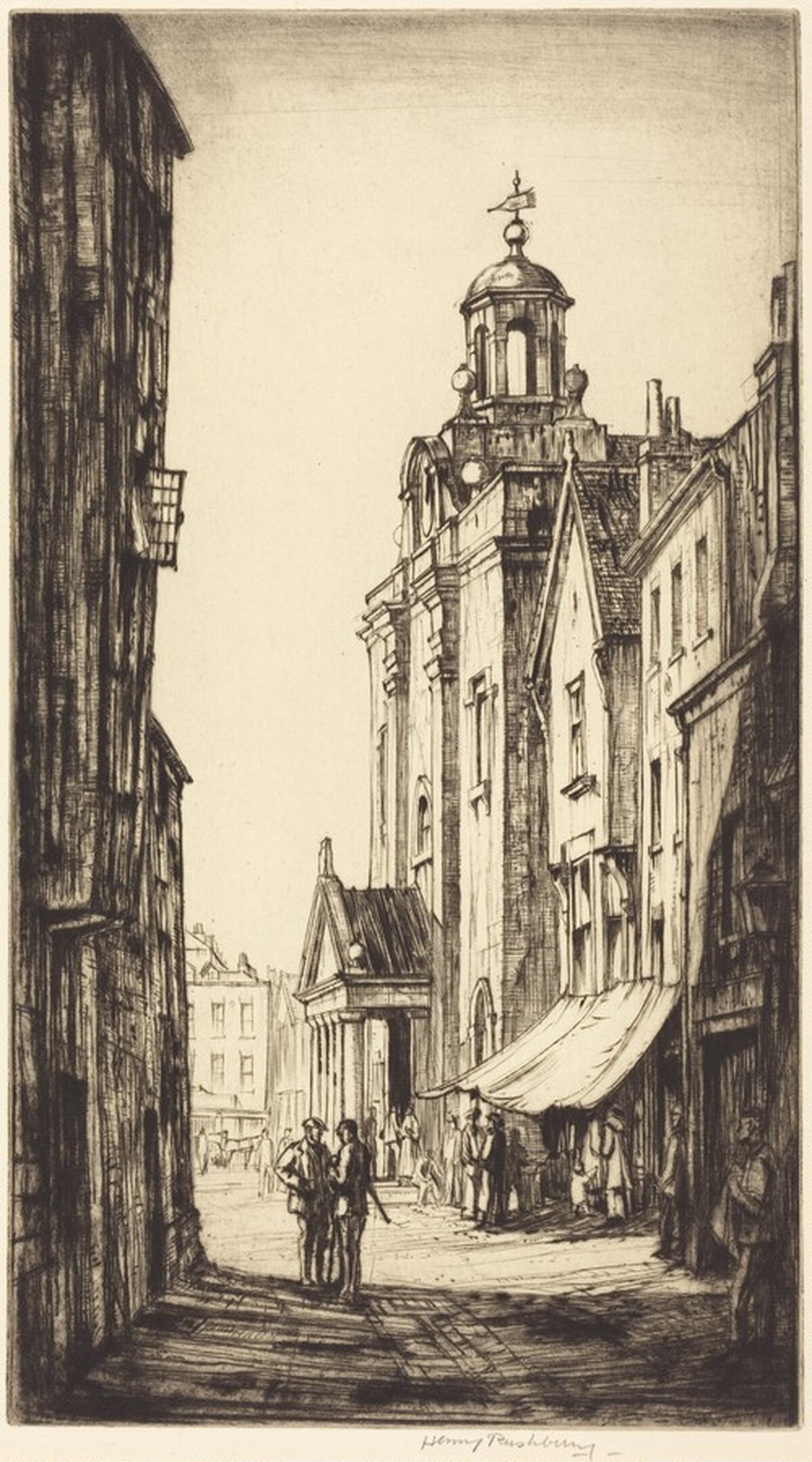 Butter Cross, Ludlow by Henry Rushbury