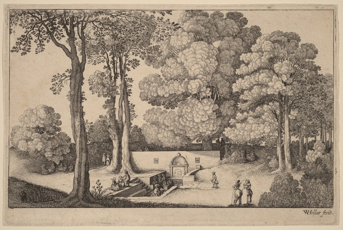The Mineral Spring by Wenceslaus Hollar