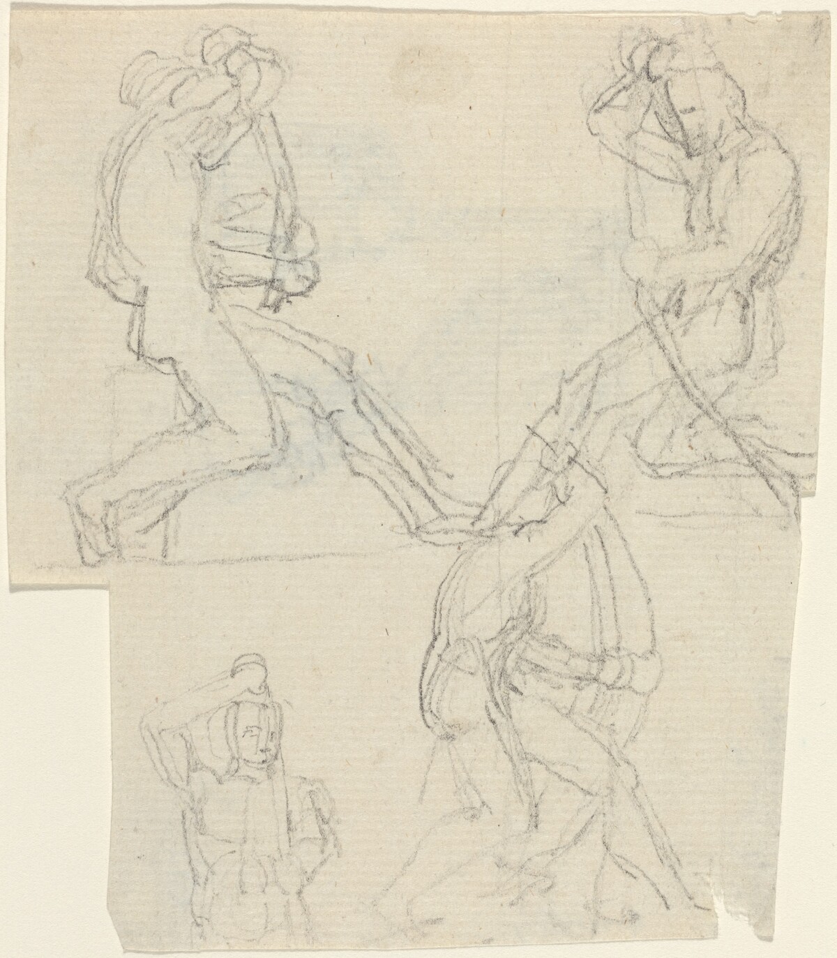 Sheet of Studies [recto and verso] by John Flaxman