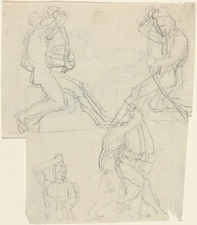 Sheet of Studies [recto and verso]
