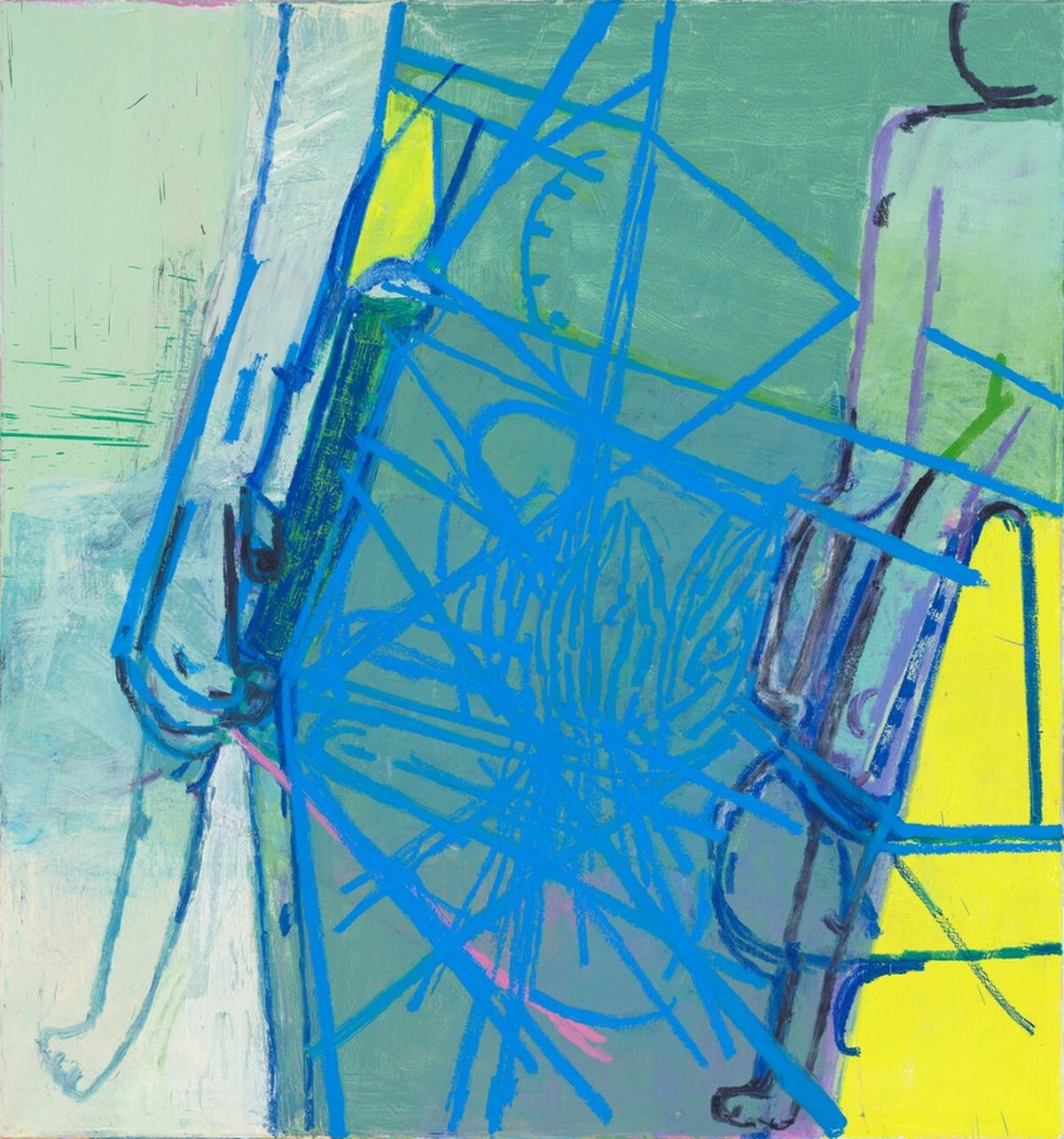 Blue Diagram by Amy Sillman