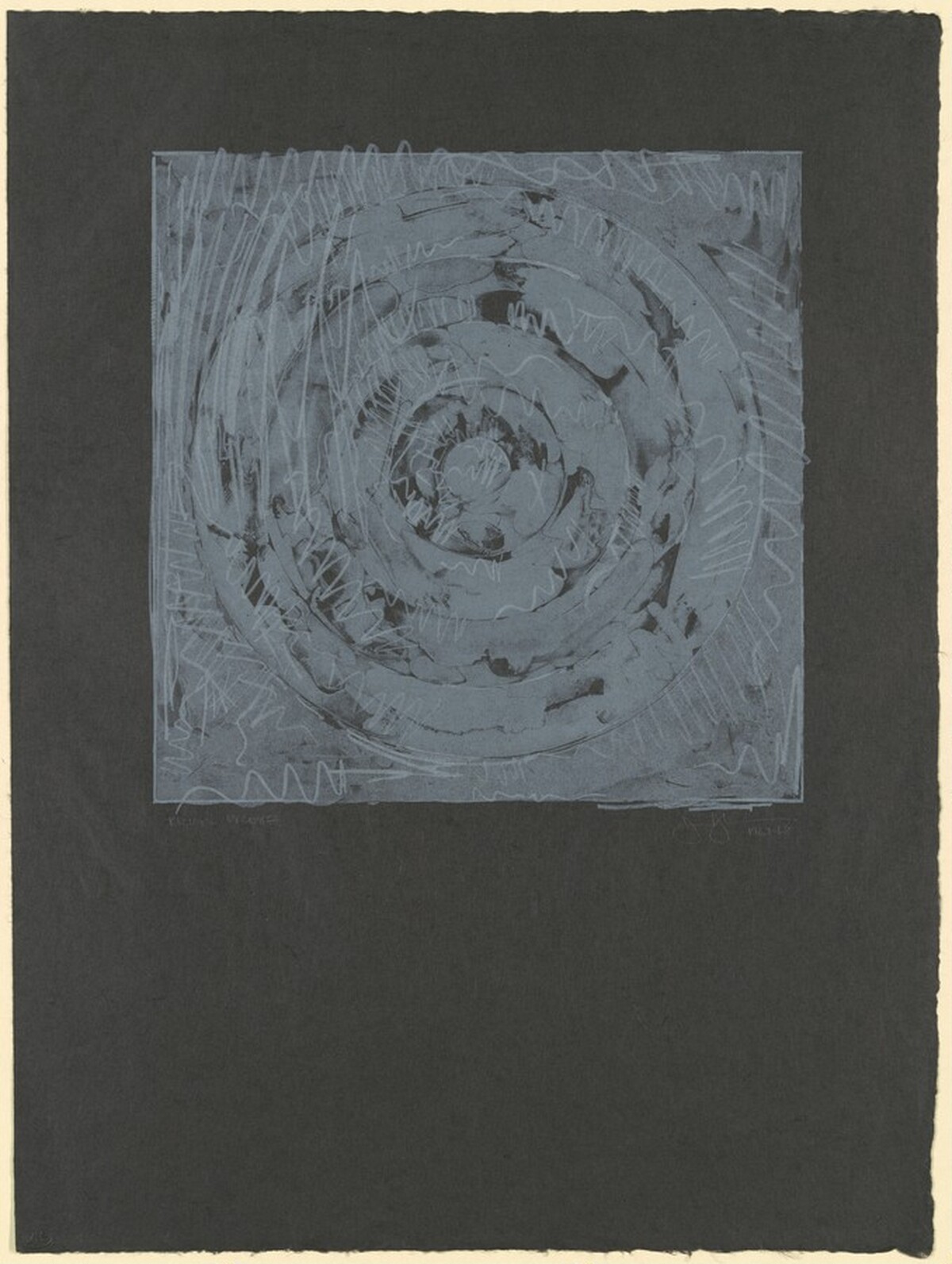 White Target [trial proof] by Jasper Johns